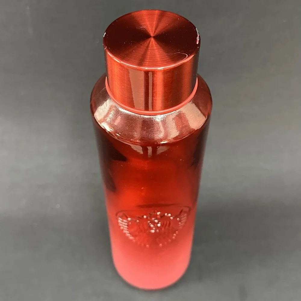 Starbucks Valentine's Winter 2022‎ Red Pink Ombre SPAIN Glass Bottle 22oz Cold